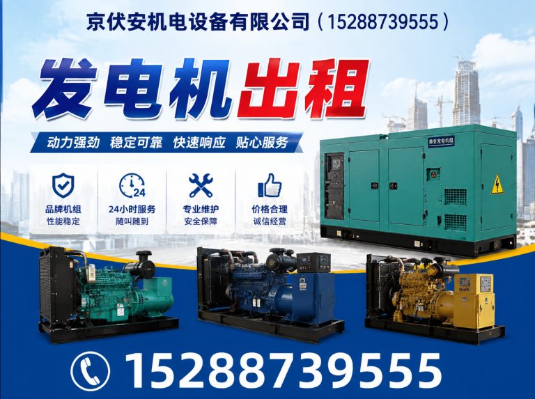 营口应急发电机出租展示图