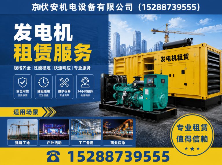 营口发电机出租展示图